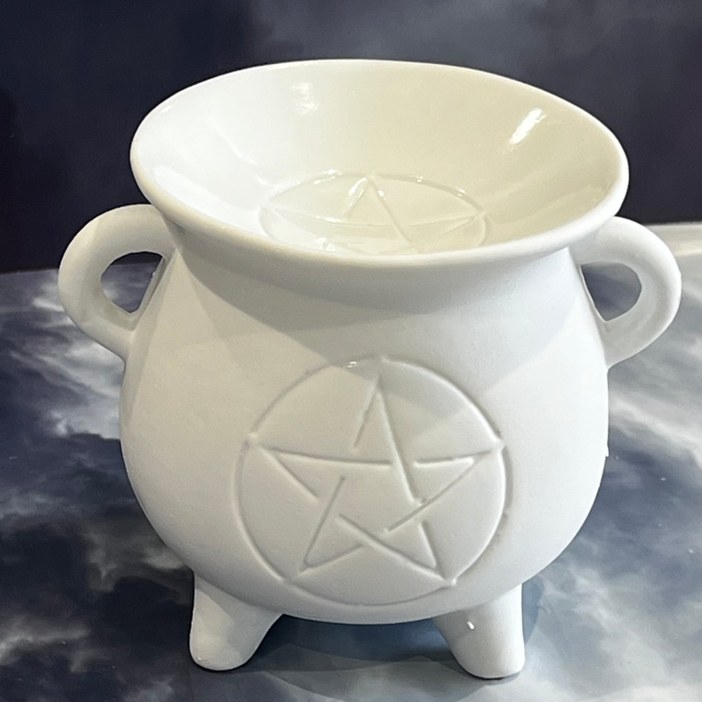 White Pentagram Wax Melt Burner
