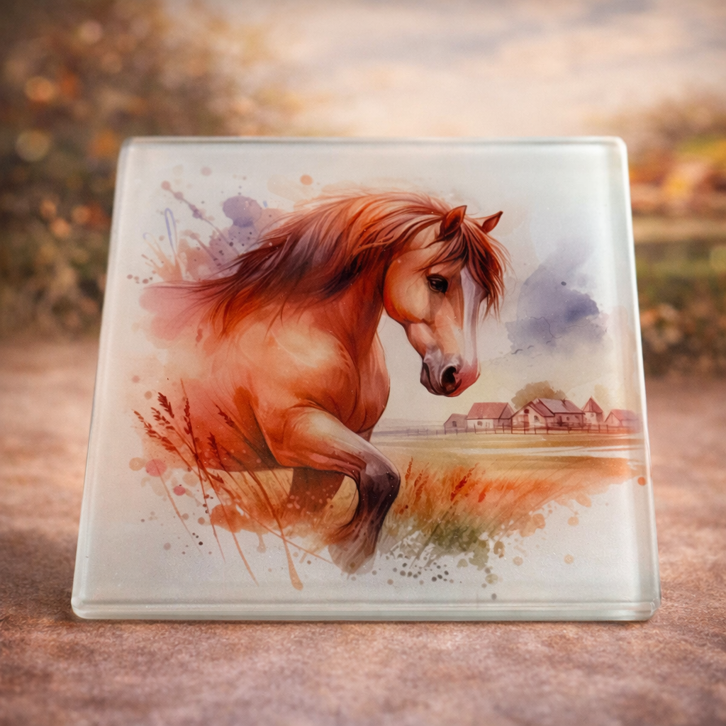 Horse Glass Coaster