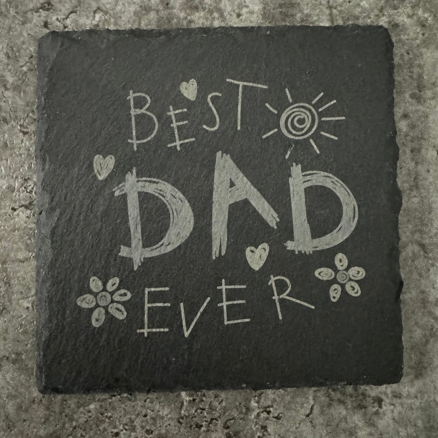 Dad slate coaster