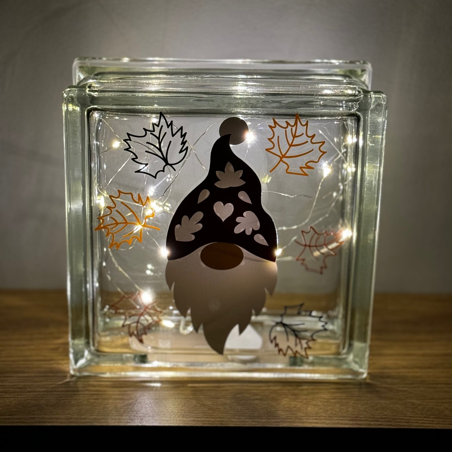 Gonk light up glass block