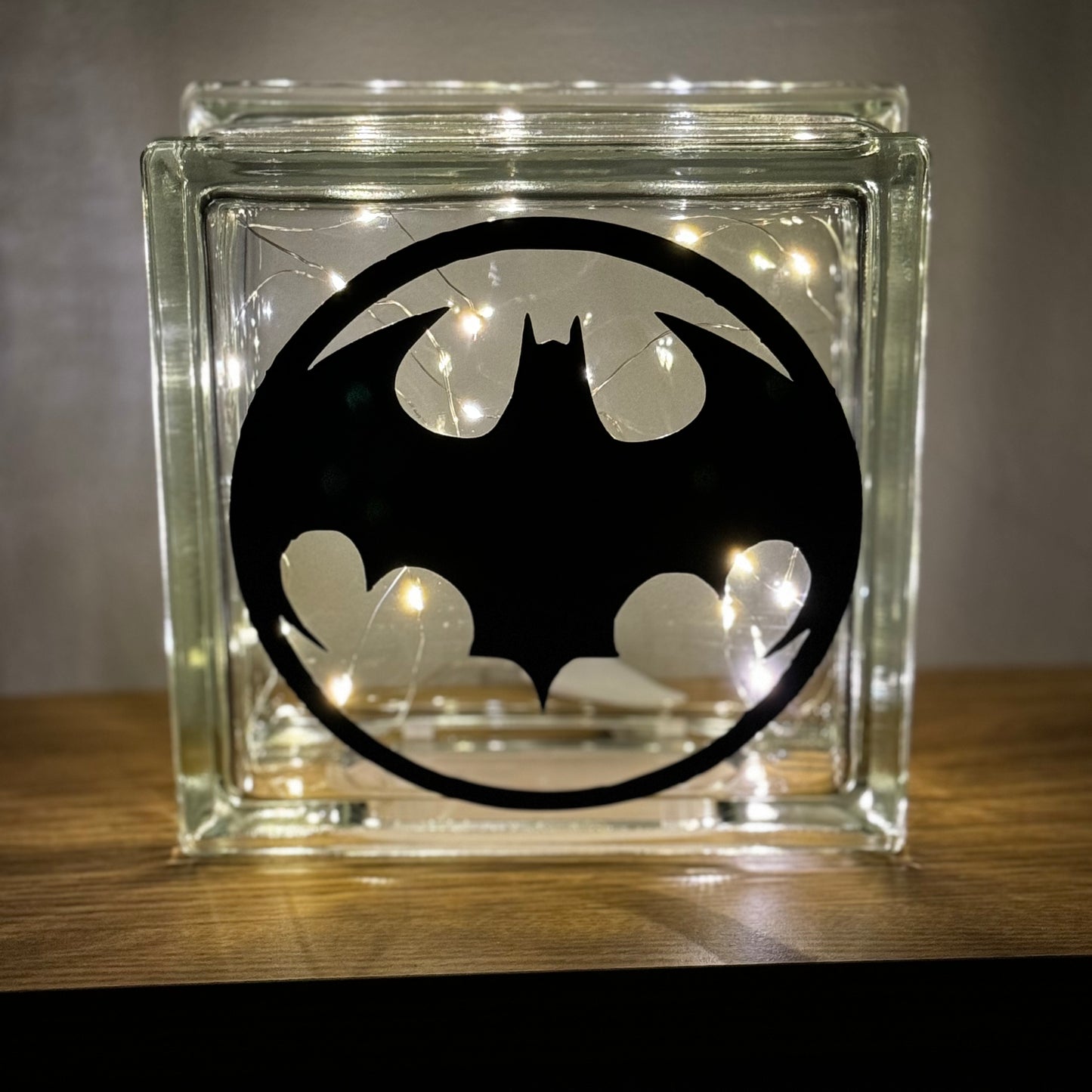 BM inspired light up glass block
