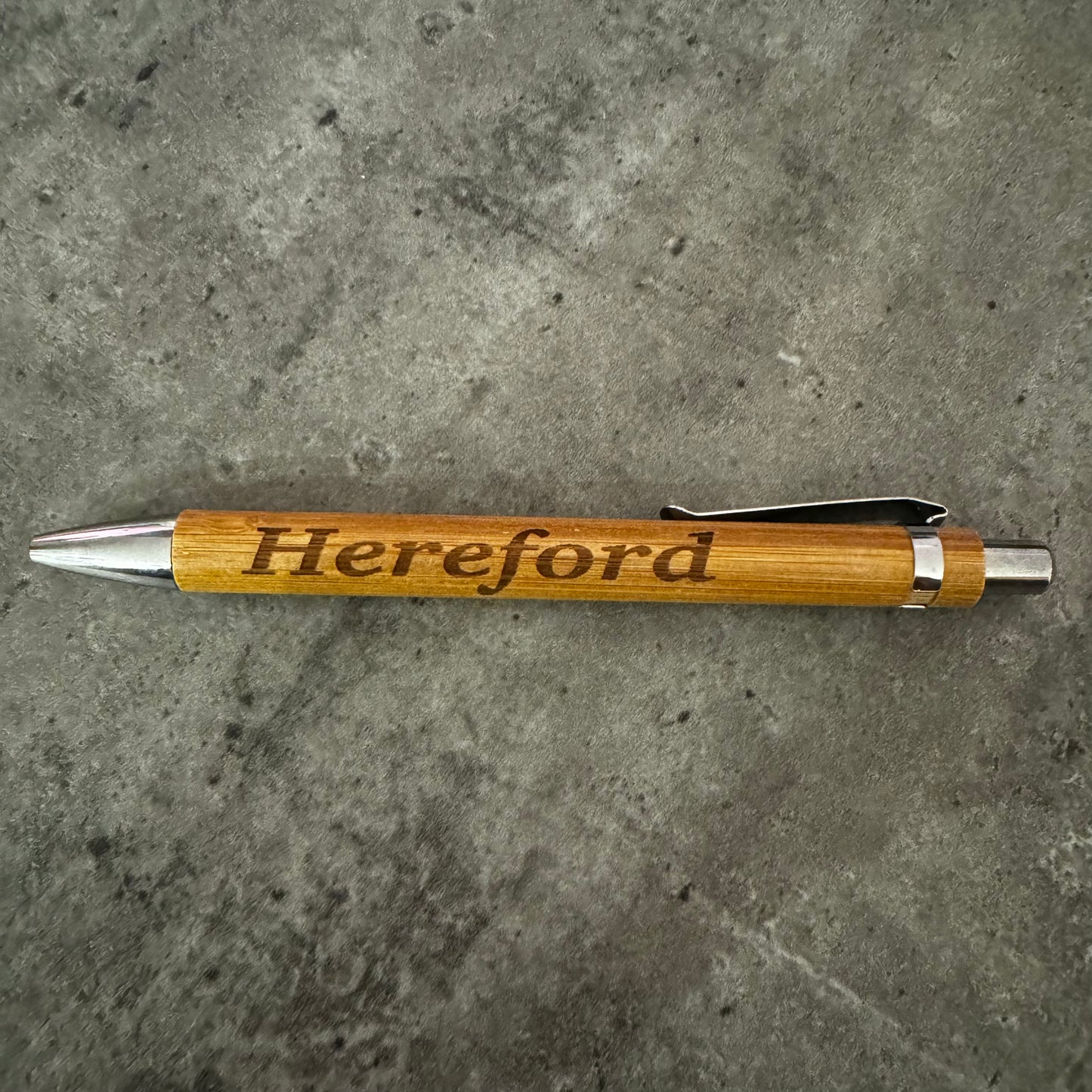 Bamboo engraved pen