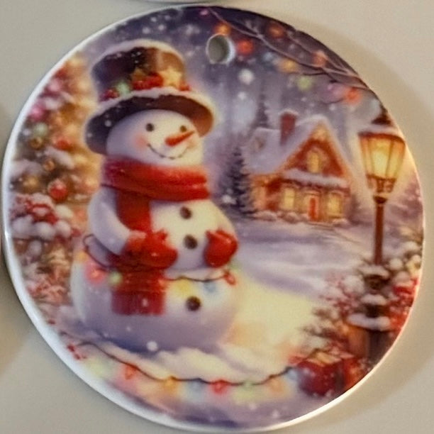 Snowman Ceramic Tree Decoration