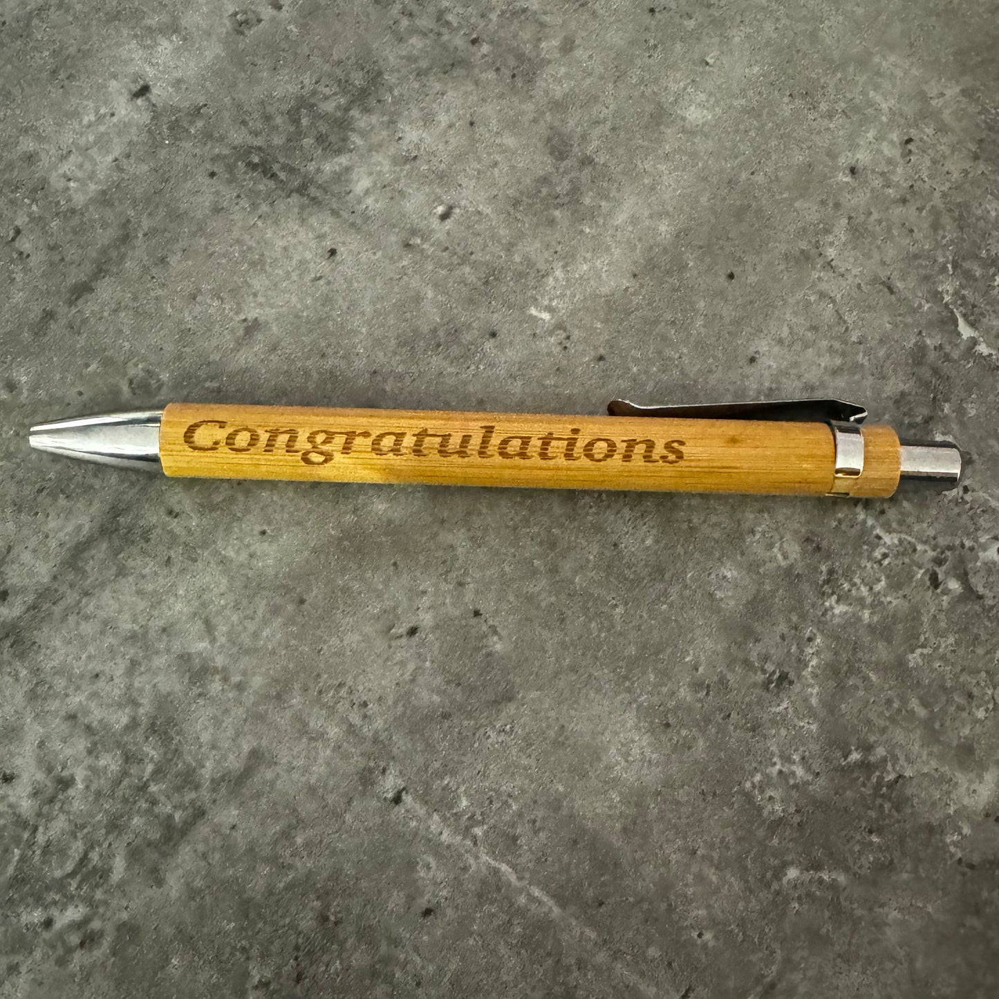 Bamboo engraved pen