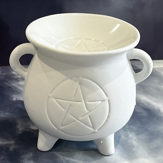 White Pentagram Wax Melt Burner