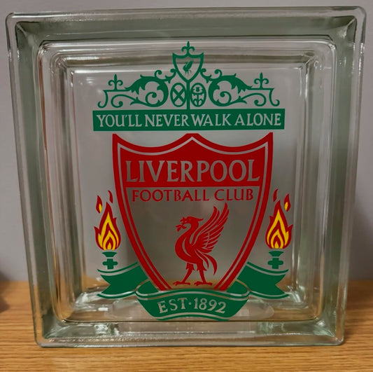 Liverpool Light Up Glass Block