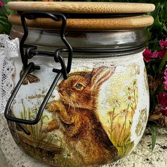 Rabbit design storage jar 