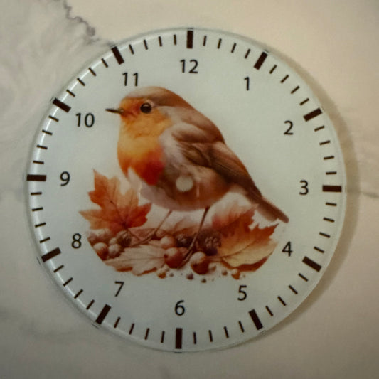 Robin Glass Clock
