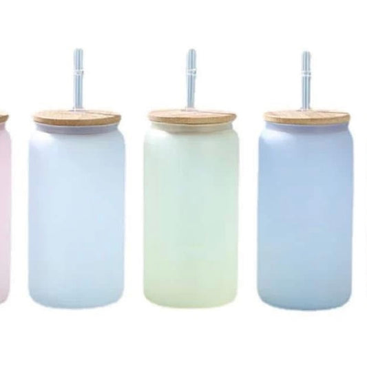 Set of 6 colour changing libbey cups