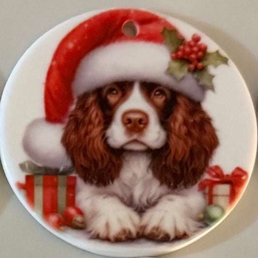 Springer Spaniel Ceramic Tree Decoration