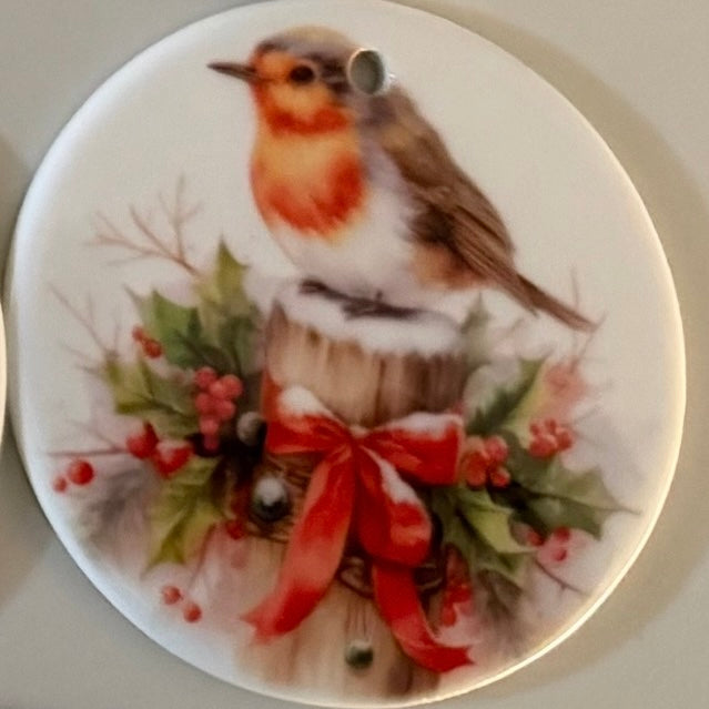 Robin Ceramic Tree Decoration