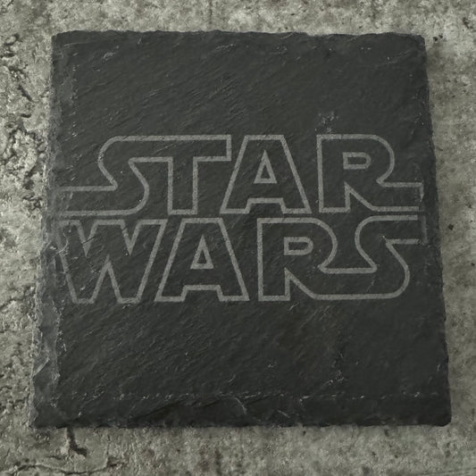 Star W Slate Coaster