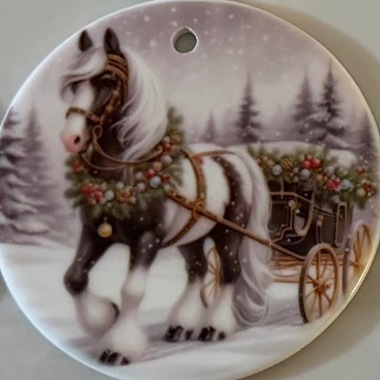 Horse Ceramic Tree Decoration