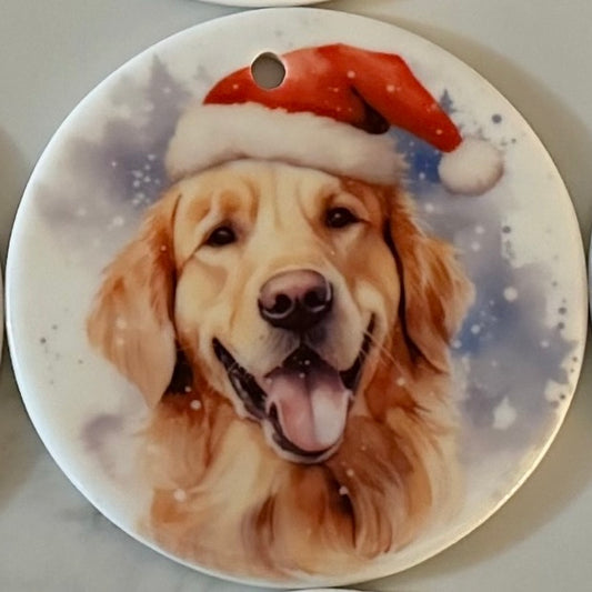 Labrador Ceramic Tree Decoration