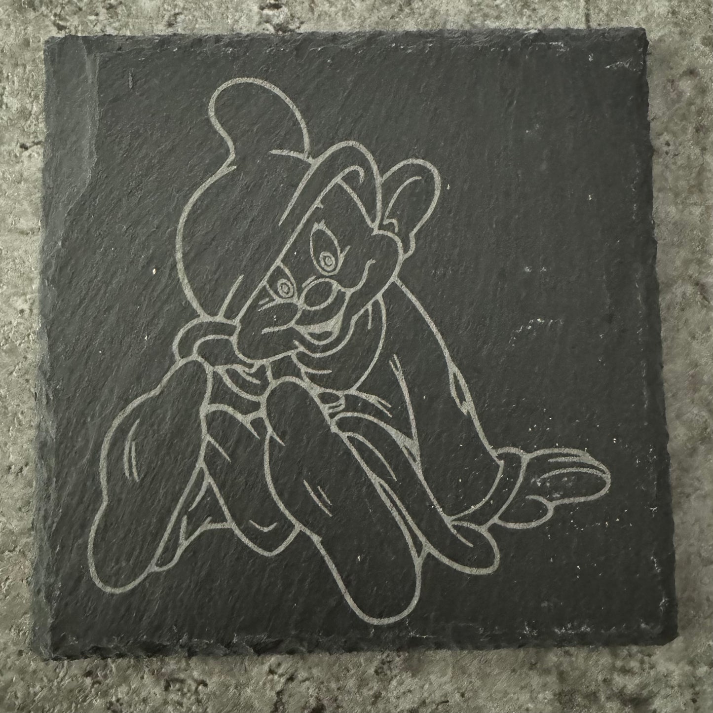 Dopey Slate Coaster