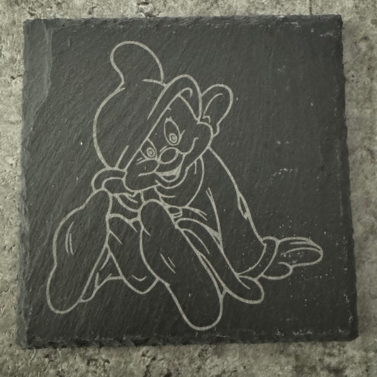 Dopey Slate Coaster