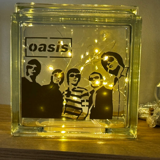 Oasis Inspired Glass Light Up Block