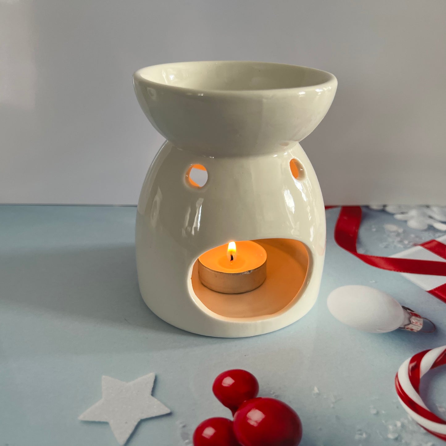 White Angel Tea Light Wax Melt Burner